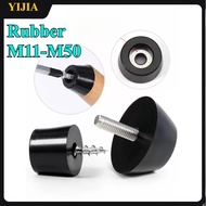 Rubber Vibration Damping Feet with Screws M11-M50, Shock Absorbing Mounts, Machine Stabilizers, Furn
