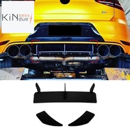for Golf 7R Golf 7 R 2013-2016 Glossy Black Rear Bumper Diffuser Splitter Spoiler Fins Trim