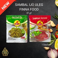 SAMBAL IJO SACHET/ SAMBAL TERASI FINNA FOOD/ SAMBAL ULEG 18 GRAM