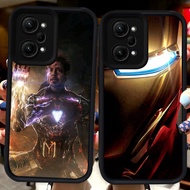 Black Casing for Xiaomi Redmi poco X5 Note 14 14T F5 12 F6 Pro 5G H119 Iron Man