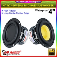 4" inch Mid-Bass Subwoofer Speaker 40W-60W 4 ohm Speaker LM-4120 4122
