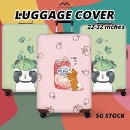 {SG} 22-32 Inch Luggage Cover Luggage Protector Elastic Luggage Cover Luggage Suitcase Anti Scratch 