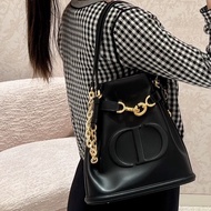 ✨Dior 黑金牛皮水桶包 C’est系列 98新🖤