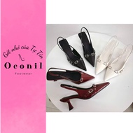 5 Inch Polished Leather High Heels