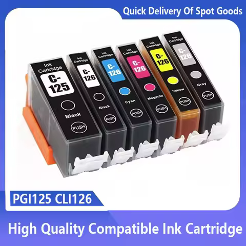 PGI-125 CLI-126 PGI125 CLI126 125 Ink Cartridge Compatible for Canon IP4810 IP4910 MG5210 MG5310 MG6