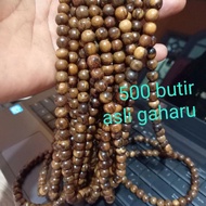 tasbih 500 butir Kayu gaharu asli 85mm tasbih gahru kalimantan tasbih kayu gaharu wangi bukan kayu g