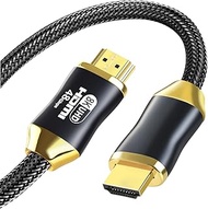 Tianle 8K HDMI 2.1 Cable, 1m/3.3ft 48Gbps Ultra High Speed Braided HDMI Cable HDR10 Compatible with 8K60Hz, 4K120Hz, HDCP 2.2 2.3, Fire TV, PC, Monitor, Laptop, PS5, Ethernet