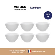 LUMINARC ชามก๋วยเตี๋ยว 18 ซม Diwali Structure Shells สีขาว รุ่น ARC-Q1656-6 แพ็ค 6 ใบ