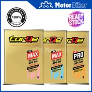 HI REV  4T TORQE 100% ORIGINAL semi / fully MAX PRO engine oil minyak hitam Y15ZR LC135 RS150 1L
