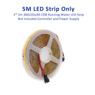 cod COB Horse Race LED Strip 24V WS2811 Running Water Flowing Light 360LEDs/m with RF Touch Panel Co