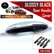 🔥SG SELLER🔥Honda Jazz Fit GK3 GK5 Shuttle Car Door Handle Protector Cover Glossy Black Accessories