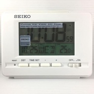 JAM MEJA WEKER BEKER SEIKO JAPAN DIGITAL QHL078W QHL072 WHITE -czel shop