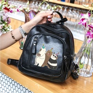 We Bare Bears Backpack Cute Bagpack Travel Backpack School Bag for Women Student Stationery