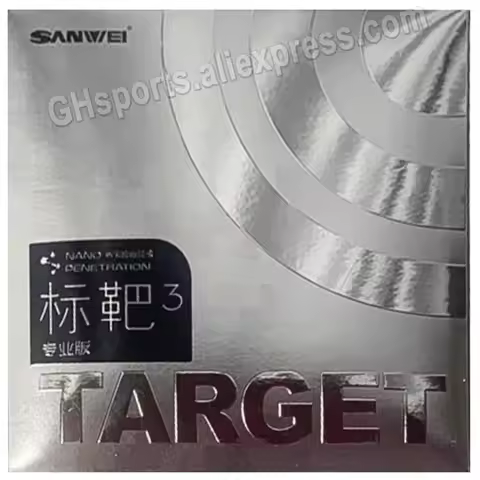 Original SANWEI TARGET PRO 3 Table Tennis Rubber Nano Penetration Sticky Offensive TARGET 3 Ping Pon