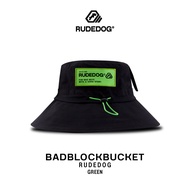 Rudedog หมวก BUCKET RUDEDOG รุ่น BadBlock สีดำและสีเขียว สำหรับสไตล์สปอร์ต