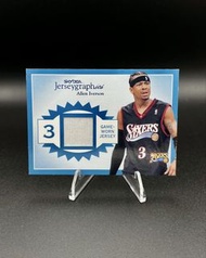 Allen Iverson 限量350張 親穿球衣patch 2003-04 Fleer card