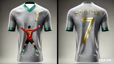 Summer Hot Selling Ronaldo NO.7 Fashion Football Jersey Print Boy's Men's Fan Children Jersey Daily 