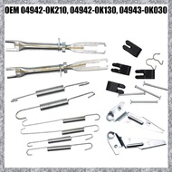 (TFAW) Rear Brake Parts Silver Kit for GGN25 KUN26 Ute 2005-2015 Rear Brake 04943-0K030 04942-0K130