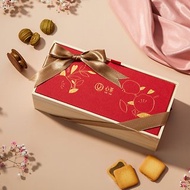 燙金喜餅禮盒 | 茶餅x茶包12入 松木精裝 包種戀人餅&amp;京番圓翠餅