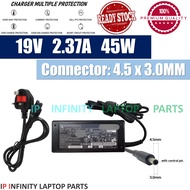 ASUS Charger 2.37A 3.42A 4.74A 4.5*3.0MM P1440F UX481F U481FL B400A PU450C PU500V PU500C 452S PRO 45