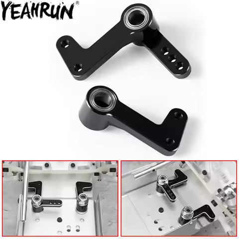 YEAHRUN Aluminum Steering Assembly Set for 1/10 Team Associated RC10 Upgrade Parts