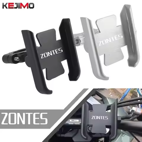 FOR Zontes GPS Stand Bracket G1 125 ZT125 ZT310/R/T/V 368G Motorcycle CNC Handlebar Mobile Phone Hol