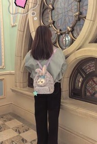香港迪士尼新品-星黛露簽名雙肩包