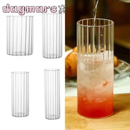 DAGMARC Water Carafe, Creative Borosilicate Glass Tumbler Glass, Fashion Transparent Heat-Resistant 