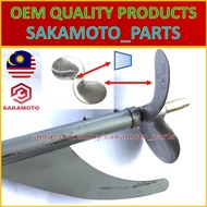 Ekor biawak Kipas 6 inci 9 inci 5/8" Longtail Enjin sangkut kipas propeller batang shaft 16 mm