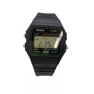 CASIO mens watches Wrist Watch Digital rubber BLK F-91W Direct from Japan Secondhand