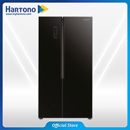 Sharp Kulkas Side By Side Refrigerator SJIS61GBK