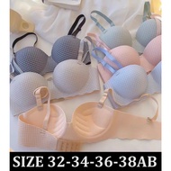HIJAU B016 Push Up Checkered Bra WITHOUT WIRE, hand model, soft material, comfortable, teenage women
