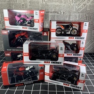 #Ready Stock# CJK 1:18 Kawasaki Ninja H2 Kawasaki Ducati H2R Ninja Diavel Kawasaki Alloy Motorcycle 