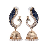 Weiy Bohemian Ethnic Style Indian Peacock Pendant Drop Earrings Fashion Vintage Charming Elegant Stu
