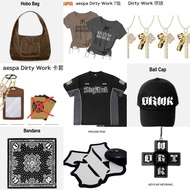 AESPA Dirty Work MD merch China MD Cap bandana photocard holder ID Card keyring necklace Karina Wint