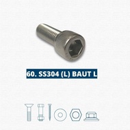 Stainless Steel L Bolt m4 SS304 Bout Stainless Steel L Key