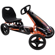 509 Crew 509 Air Jet Pedal Go Kart - Orange - Kids, Sporty Graphics on The Front Fairing, Adjustable