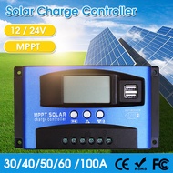 Solar Charger 30A 40A 50A 60A 100A MPPT โซล่าเซลล์ ชาร์จเจอร์ Charge Controller Solar System USB Port 2.5A