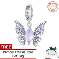 BAMOER 925 Sterling Silver Magic Butterfly Charms Sun and Moon Beads Fit Women Original Bracelets DI