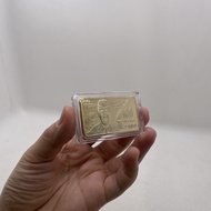 Gold Plated Dollars USD 100 50 20 10 5 2 1 Dollar Bullion 24K Gold Bar Metal Coin Golden Bars Gold B