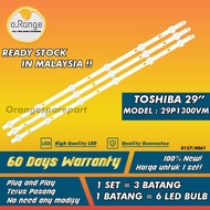 29P1300VM TOSHIBA 29" LED TV BACKLIGHT(LAMPU TV) TOSHIBA 29 INCH LED TV 29P1300 29P1300V