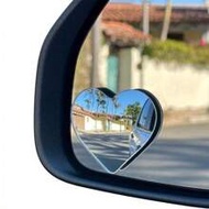 A Pair/2pairs Of Heart-Shaped Blind Spot Mirrors, Car Heart-Shaped Blind Spot Mirrors, Car Frameless