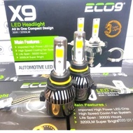 Eco9 X9 Hb4 3-Color Car LEDLuminos - LED Bulb WarrantyLuminos