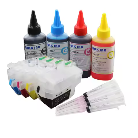 CISSPLAZA Dye ink +Refill ink cartridge LC3219 LC3217 for BROTHER MFC- J5330DW J5335DW J5730DW J5930