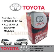 (5W30) (4L) Engine Oil/ Motor Oil Toyota SP 5W-30 GF-6A (Fully Synthetic) (08880-13705)