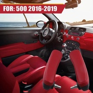 Car Front Inboard PU Leather Seat Armrest 6BV48KRLAA 6BV31KRLAA For FIAT 500 2016-2019 Car Accessori