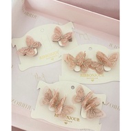 RIBBONJOUR - Favela Organza butterfly children's hair clip/ children's headband/ / children'sBANDO