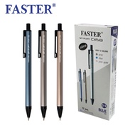 (3 ด้าม) ปากกาลูกลื่น faster cx513 หัว 0.5 ปากกา ปากกาน้ำเงิน