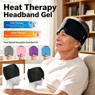 Relief Dry Eyes Fever Headache Migraine Wrap Solid Gel Reusable 35% Therapy Heat Cold & Gel Headband