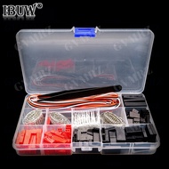 25 Sets Servo Connector Kits Servo Plug Male Female Connector Crimp Pin Cable Kit Compatible JST SYP